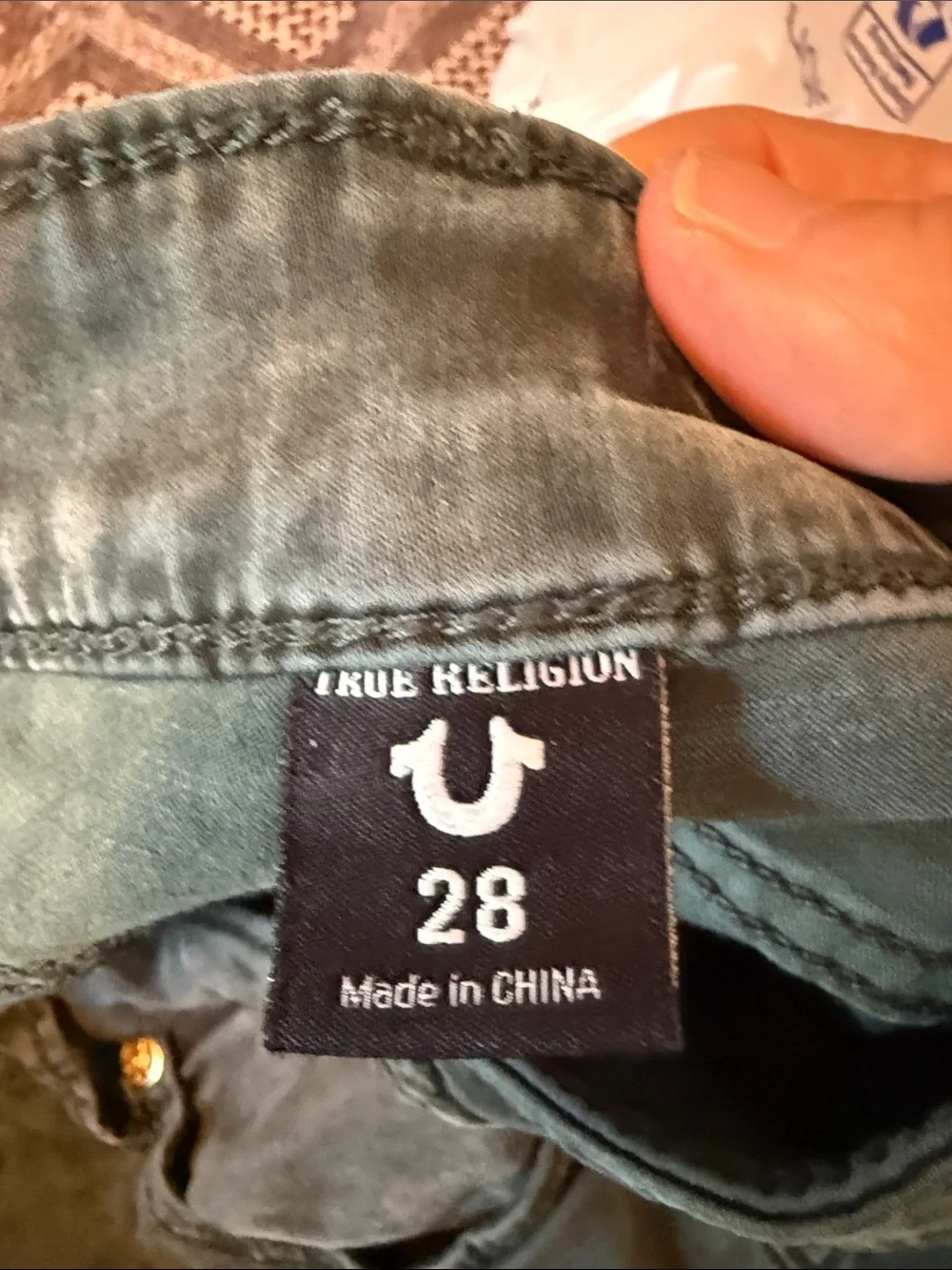 True Religion Dark Green Denim Jeans- worn a bunch but‎ still great- retail 90